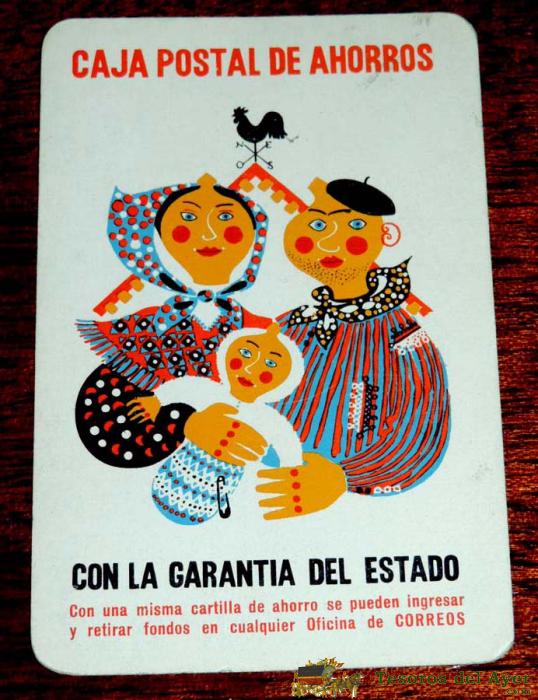Calendario Fournier Publicidad Caja Postal De Ahorros 1962