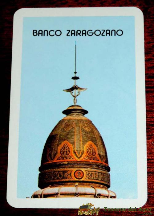 Calendario Para El A�o 1976. Heraclio Fournier. Publicidad Banco Zaragozano.