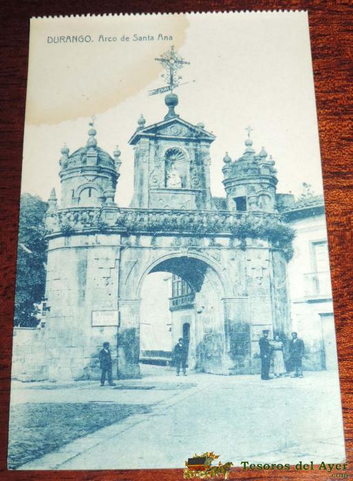 Postal De Durango (vizcaya).- Arco De Santa Maria, Foto German, No Circulada.
