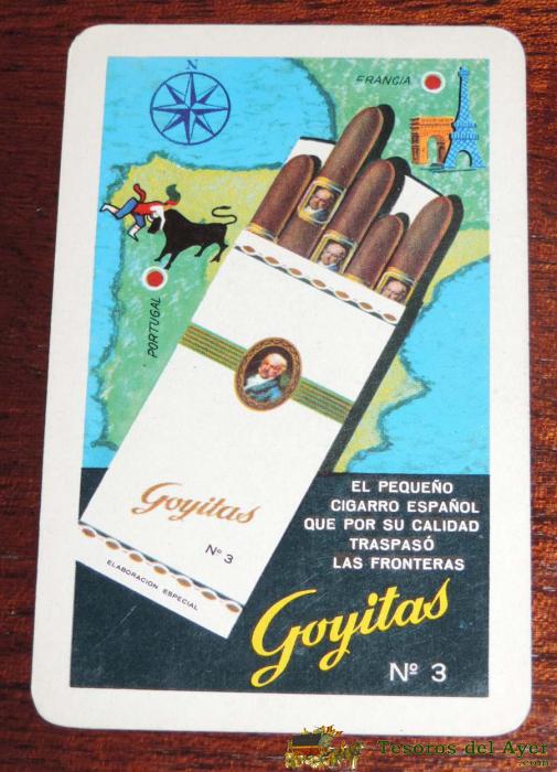 Calendario Fournier, Publicidad Goyitas, 1966, Ver Foto Adicional Para Comprobar Estado Del Reverso.
