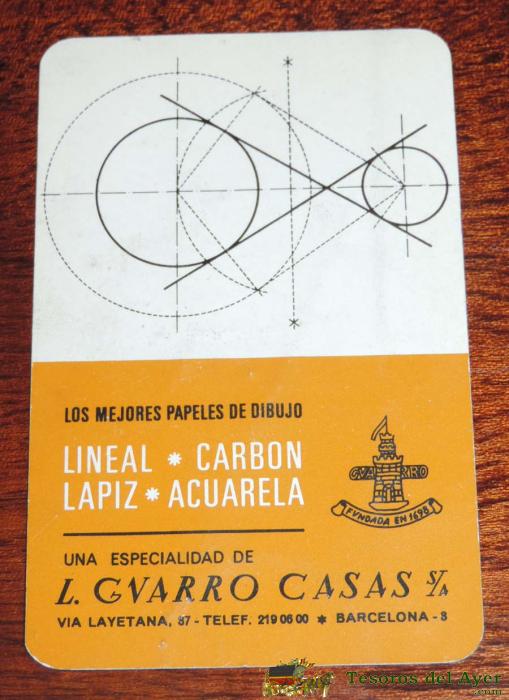 Calendario Fournier. L. Guarro Casas 1969. - Tal Y Como Se Ve En Las Fotografias.