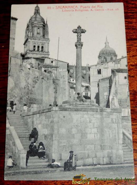 Antigua Postal De Salamanca, Cruz De La Puerta Del Rio, Thomas, Sin Circular