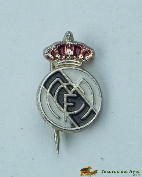 Pins Insignia De Aguja Del Real Madrid Club F�tbol, Mide 1,6 Cms.