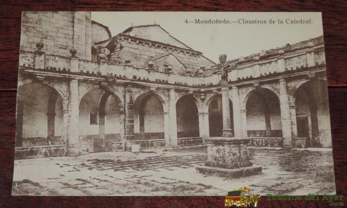 Antigua Postal De Mondo�edo - N� 4 - Claustros De La Catedral - No Circulada - Fot. A. Teigeiro.