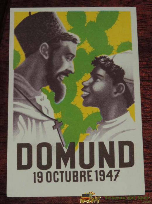 Antigua Postal Del Domund, A�o 1947, Editorial Pro-fide, Madrid, No Circulada.