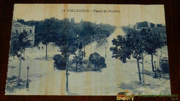 Postal De Valladolid, Paseo De Zorrilla, N. 12, Ed. Grafos, No Circulada.