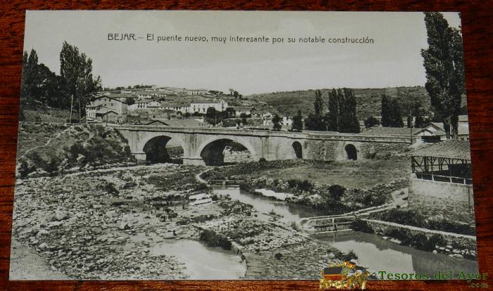 Antigua Postal De Bejar - Salamanca - El Puente Nuevo - No Circulada - Ed. M. Gomez - Fot. Casta�eira.