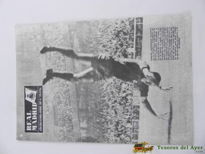 Revista Real Madrid N� 210 Noviembre 1967, Voltereta Pirri En Portada. Medidas 31 Cm X 21,5 Cm. Tiene 31 Paginas.