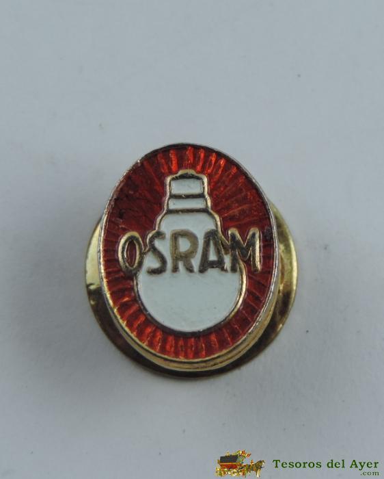 Pin Insignia De Ojal Osram, Medidas: 1,3 X 1 Cm
