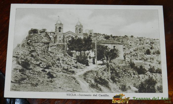 Postal De Yecla. Santurio Del Castillo. Ed. Huecograbado Fournier. Postal Sin Circular.