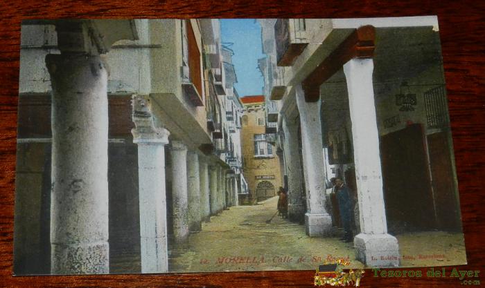 Postal De Morella, N.12, Calle De San Roque, Ed. L. Roisin. No Circulada.