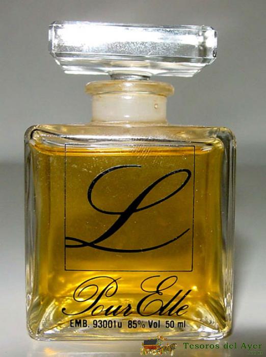 Frasco Miniatura Perfume- L - Pour Elle -  Mide 7 Cms. De Altura