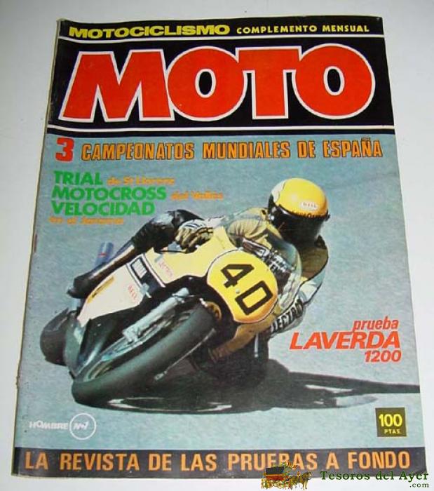 Revista Motociclismo Complemento Mensual - Num. 5 Abril-mayo  1978 - Numerosas Fotografias De Motos De Epoca - Mide 30x24 Cms - 100 Pag. Aprox.