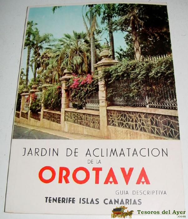 Jardin Botanico De Aclimatacion De La Orotava Guia Descriptiva. Tenerife Islas Canarias.