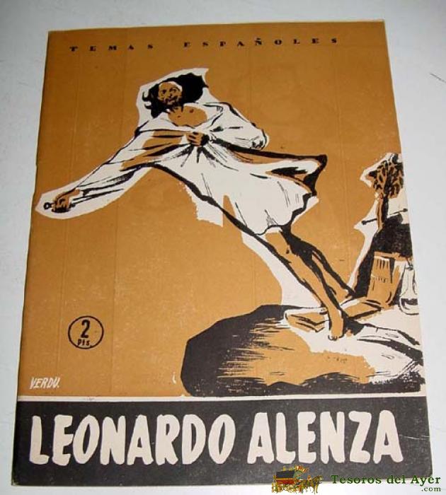 Leonardo Alenza. - Pompey, Francisco. - Madrid, Publicaciones Espa�olas, 1956 (temas Espa�oles). 4to. Mayor; 29 Pp. Y 4 L�minas. Cubiertas Originales. ~arte, Arquitectura, Urbanismo.