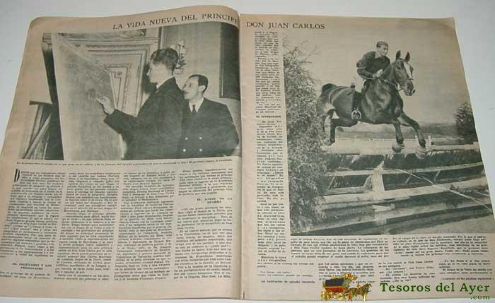 Antigua Revista Semana De 12 De Abril 1955 . El Principe Juan Carlos Interesante Reportaje Grafico De D. Juan Carlos