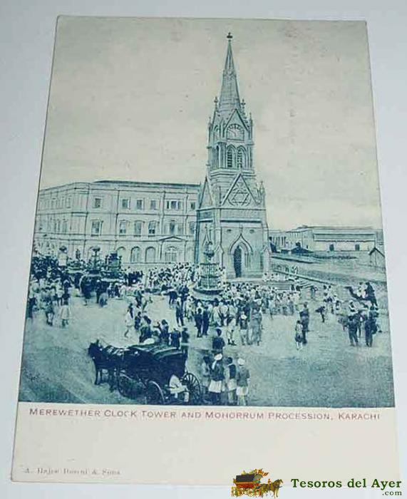 Antigua Postal De Karachi - Pakistan - Circulada.
