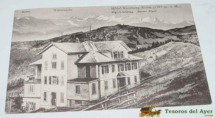 Antigua Postal Brisen - Suiza - Hotel Rossberg-kulm - Circulada.