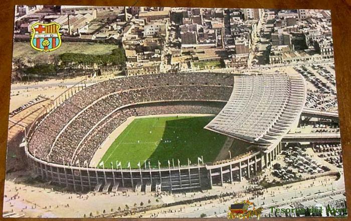Antigua Postal Del Estadio De Futbol Del C. F. Barcelona . Sin Circular - Futbol.