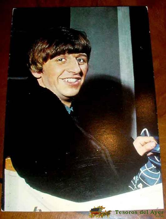 Antigua Foto Postal De Ringo Starr . Postal Oscarcolor - The Beatles - Sin Circular - Old Photo Postcard