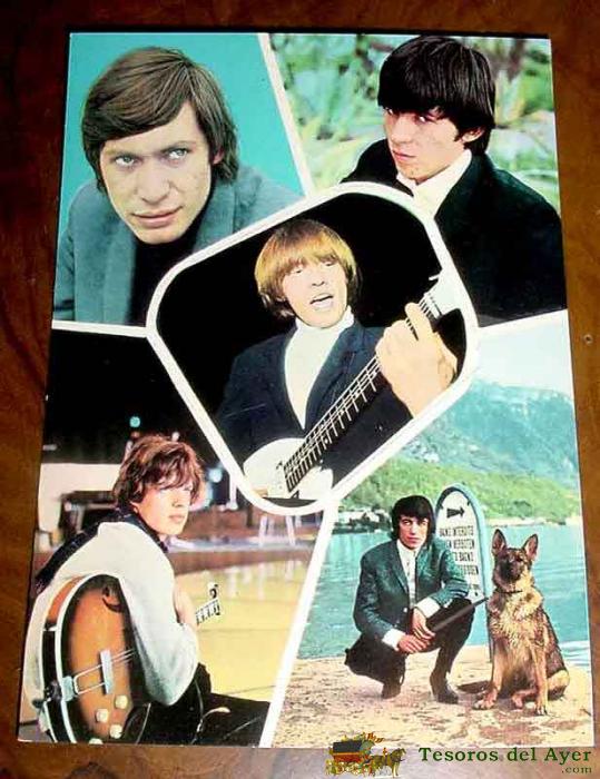 Antigua Foto Postal De The Rollings Stones . Postal Oscar Color - The Beatles - Sin Circular - Old Photo Postcard