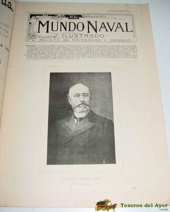 Revista El Mundo Naval Ilustrado (madrid, 3o De Abril 1900) - Ejemplar N�mero 11 Segunda Epoca, De La Importante Revista Quincenal 