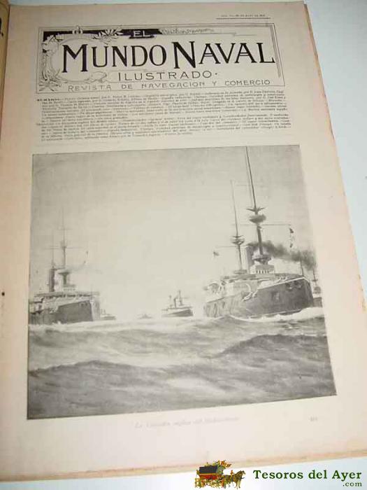 Revista El Mundo Naval Ilustrado (madrid, 30 De Mayo 1900) - Ejemplar N�mero 14 Segunda Epoca, De La Importante Revista Quincenal 