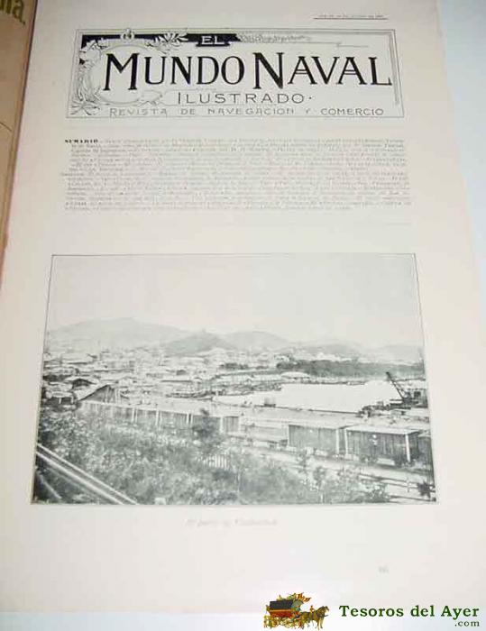 Revista El Mundo Naval Ilustrado (madrid, 10 De Octubre 1900) - Ejemplar N�mero 27 Segunda Epoca, De La Importante Revista Quincenal 