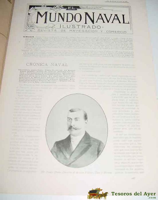 Revista El Mundo Naval Ilustrado (madrid, 20 De Octubre 1900) - Ejemplar N�mero 28 Segunda Epoca, De La Importante Revista Quincenal 