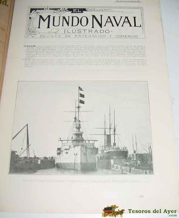 Revista El Mundo Naval Ilustrado (madrid, 30 De Octubre 1900) - Ejemplar N�mero 29