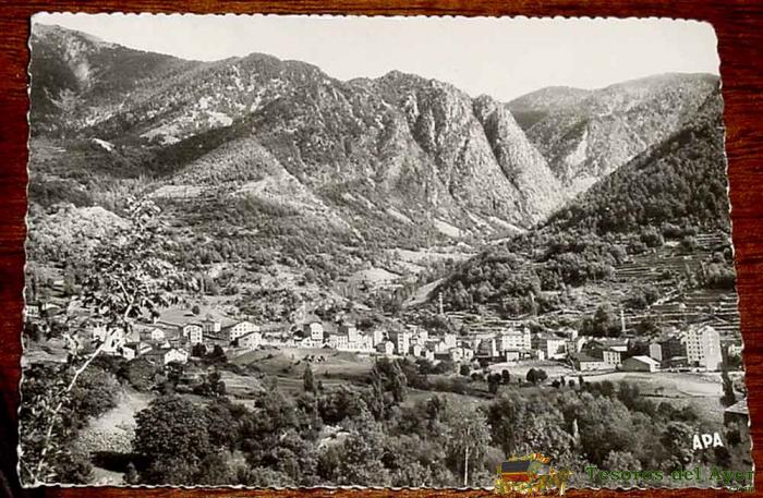 Antigua Foto Postal De Los Andorra - Les Escaldes - Vista General - No Circulada.