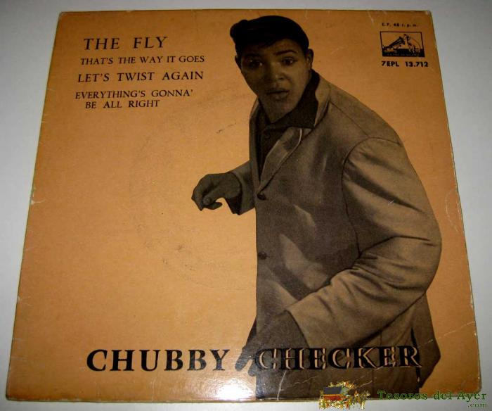 Disco Chubby Checker - The Fly + 3 E.p. Editado Por La Voz De Su Amo En 1962
