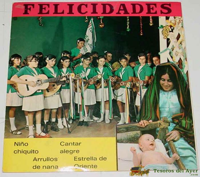 Disco Vinilo Navidad - Felicidades - Hermanos De San Juan De Dios / Ni�o Chiquito / Arrullos De Nana (ep 67) Caminar Alegres / Estrella De Oriente.