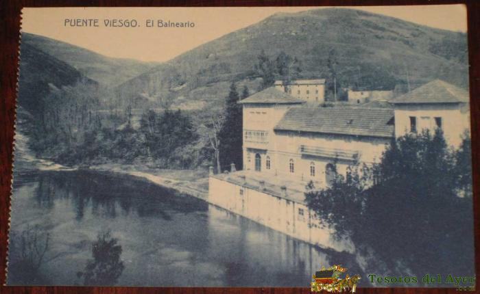 Antigua Postal Del Balneario Puente Viesgo - Cantabria - Fot. Thomas - No Circulada.