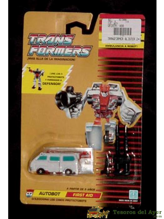 Antiguo Transformers - Protectobot - Autobot - First Aid  - De Hasbro 1984 - Nuevo A Estrenar En Blister