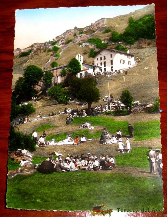 Antigua Foto Postal De Andorra . Santuari De La Verge De Meritxell, Patrona De Les Valls . Ed. Pantebre - Sin Circular