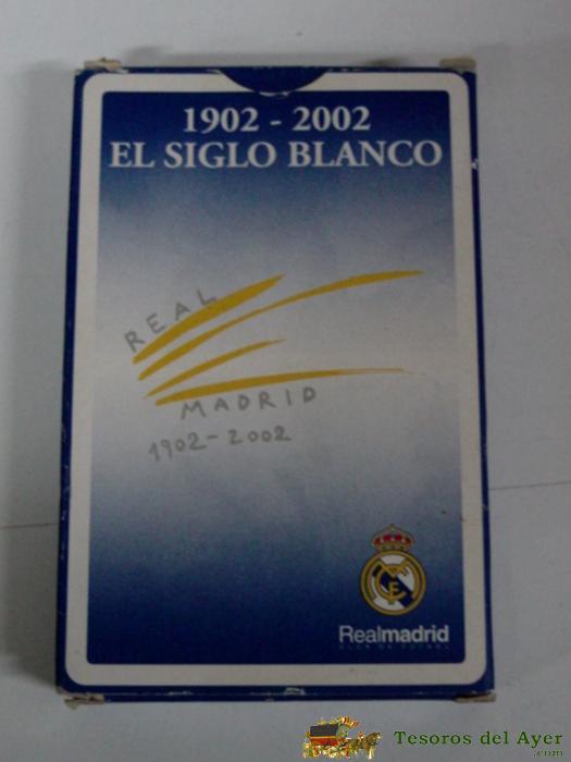 Antigua Baraja Real Madrid, 1902 - 2002 El Siglo Blanco - Completa 40 Cartas Con Su Caja.