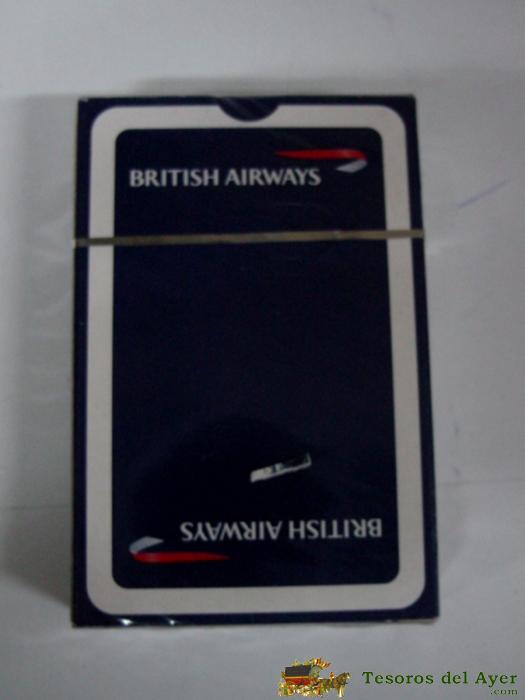 Antigua Baraja De Cartas - The History Of Passenger Flight Playing Cards - Con Publicidad De British Airways - Completa Sin Abrir - Old Desk Cards.