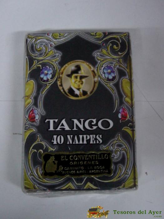 Antigua Baraja De Cartas - Tango 40 Naipes - El Conventillo Buenos Aires, Agentina - Completa Con Su Precinto - Old Desk Card.