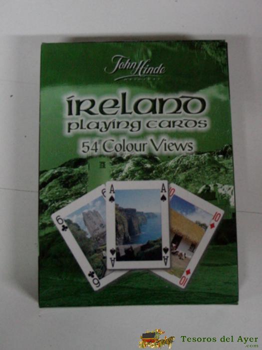 Antigua Baraja De Cartas - 54 Playing Cards Poker - Ireland With 54 Views A Color - Old Desk Card.