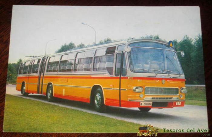 Antigua Postal - Marca Pegaso - Autocar 6031-a -200cv- Plazas 84 + 1 - Sin Circular 1974
