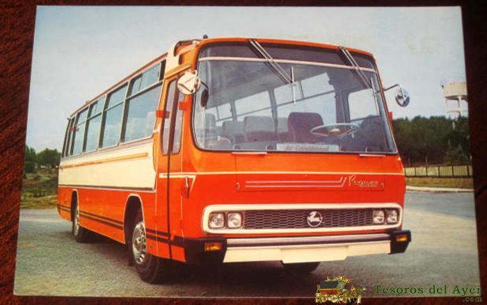 Antigua Postal - Marca Pegaso - Autocar 6046/2n -170 Cv Plazas 47 + 1 - Sin Circular 1974