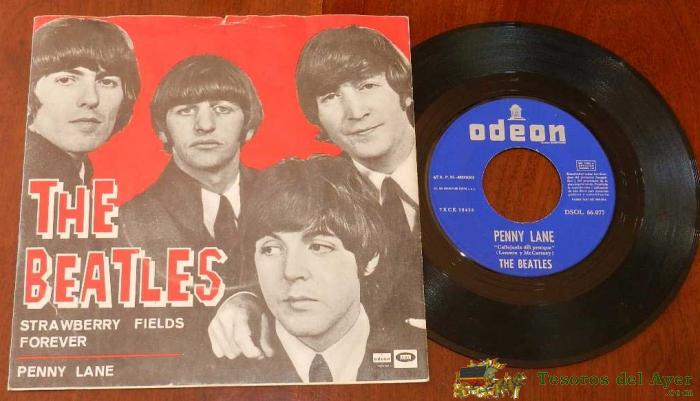 The Beatles - Strawberry Fields Forever / Penny Lane � Single Original Spain 1967 � Ed. Odeon - Dsoe 66077.