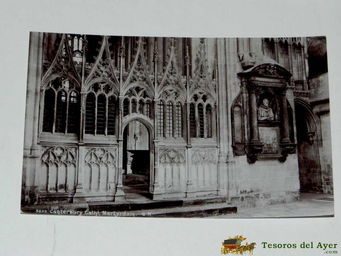 Antique Photo Postcard - England - Canterbury Cathedral - Martyrdom - C.n. - 5855 - Non Circulate - United Kingdom
