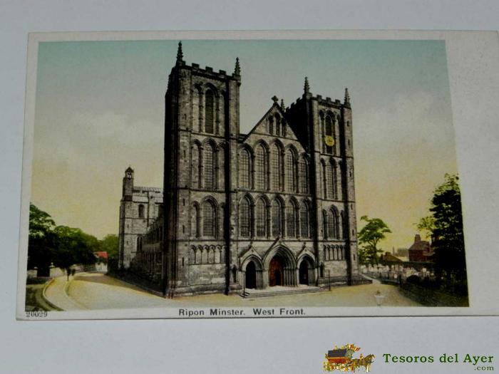 Antique Postcard - England - Ripon Minster - West Front - Has No Editorial - 20029 - Non Circulate - United Kingdom