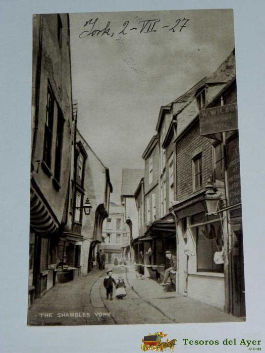 Antique Postcard - England - The Shambles York - Has No Editorial - 4520/1 - Circulate - United Kingdom