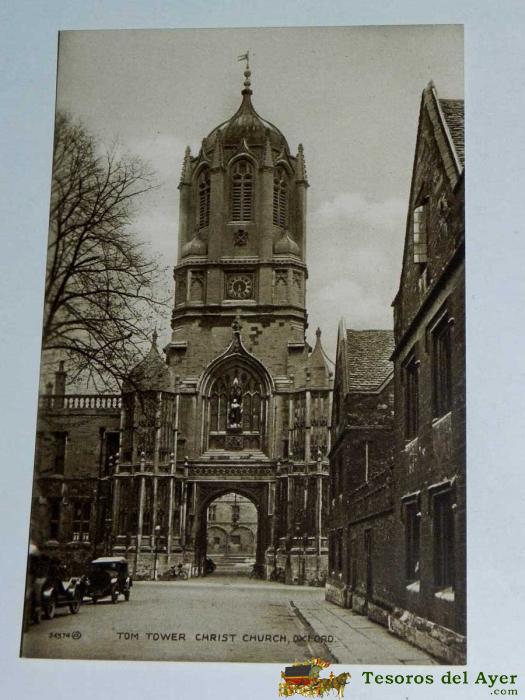 Antique Postcard - England - Oxford - Tom Tower Christ Church - Valentine,s - 34374 - Non Circulate - United Kingdom
