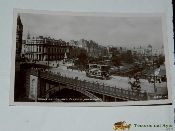 Antique Photo Postcard - England - Aberdeen - Union Bridge And Terrace - Valentine,s - 82046 - Circulate - United Kingdom