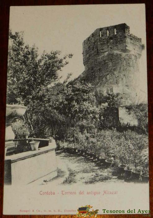 Antigua Foto Postal De Cordoba, Torreon Del Antiguo Alcazar, Ed. Stengel & Co. 28583, No Circulada, Escrita.