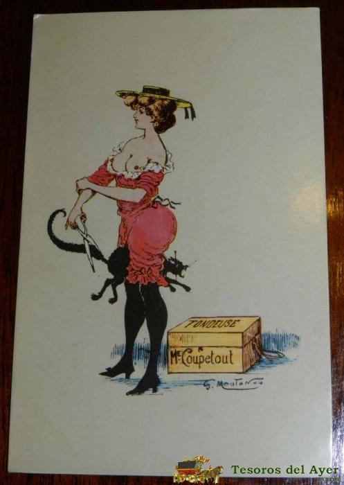 Antigua Postal Erotica, Tondeuse- Me. Coupetout - G. Mouton, Sin Circular